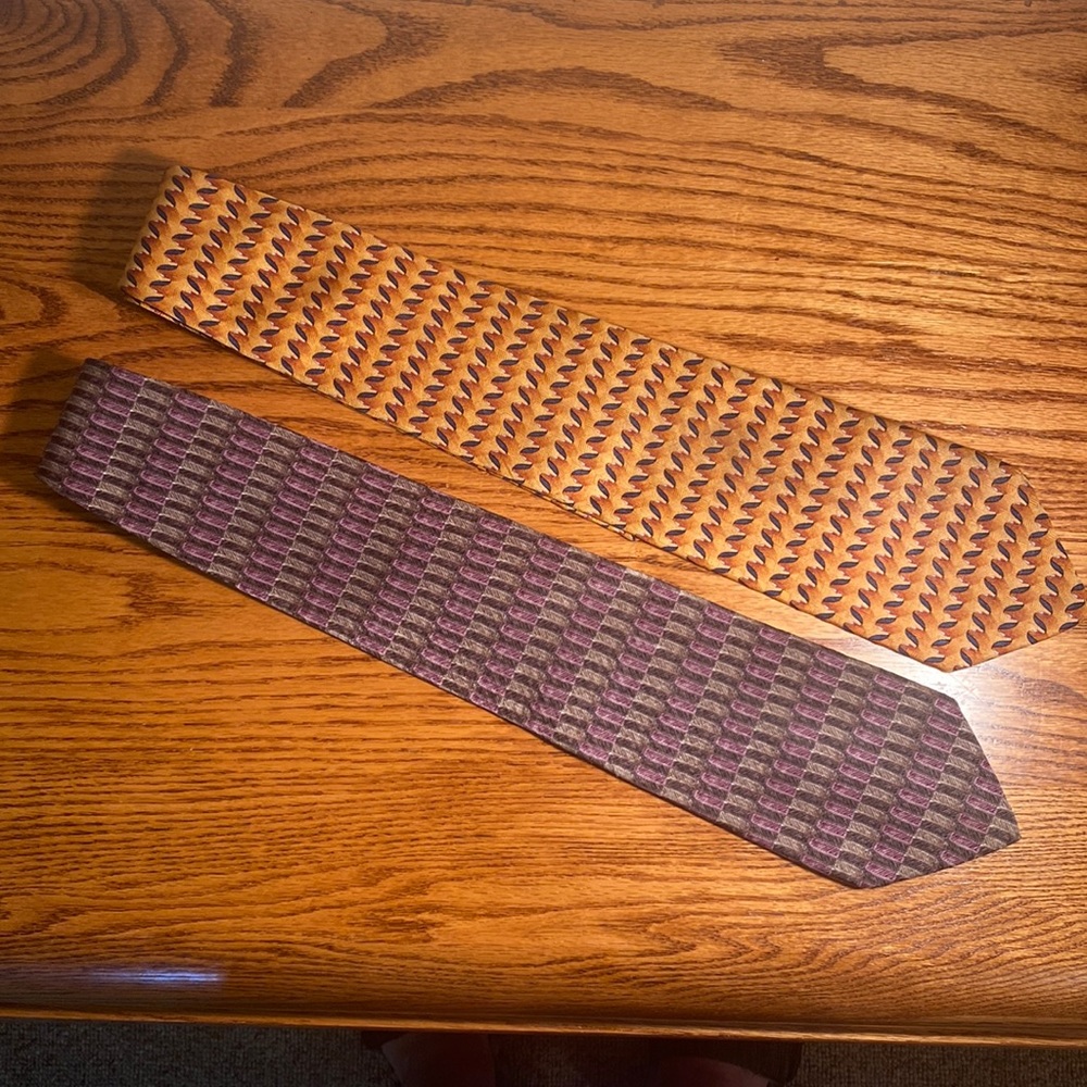 Vintage J.C Richards Men’s Dress Neckties. 100% Silk. Pre owned.